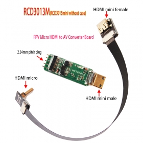 RCD3013M FPV Micro HDMI to AV Converter Board Set & AV Cable
